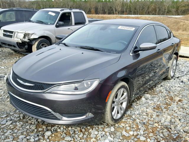 1C3CCCAB7FN647856 - 2015 CHRYSLER 200 LIMITE GRAY photo 2