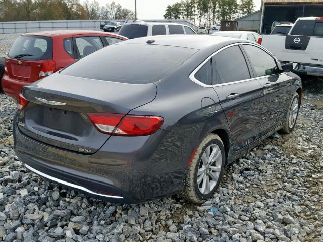 1C3CCCAB7FN647856 - 2015 CHRYSLER 200 LIMITE GRAY photo 4