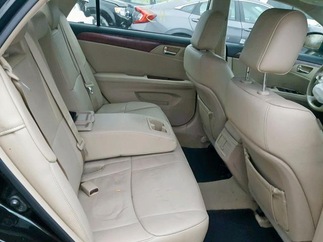 4T1BK3DB0BU432627 - 2011 TOYOTA AVALON BAS Қара фото 6