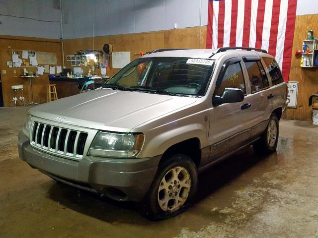 1J4GW48SX4C284066 - 2004 JEEP GRAND CHER SILVER photo 2