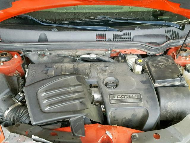 1G1AT58H197250461 - 2009 CHEVROLET COBALT LT RED photo 7