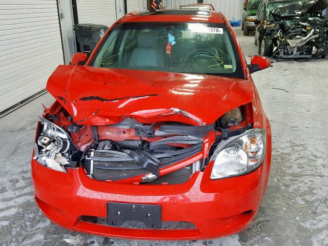 1G1AT58H197250461 - 2009 CHEVROLET COBALT LT RED photo 9