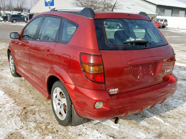 5Y2SL67877Z415739 - 2007 PONTIAC VIBE RED photo 3