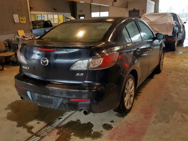 JM1BL1U61B1410615 - 2011 MAZDA 3 S BLACK photo 4