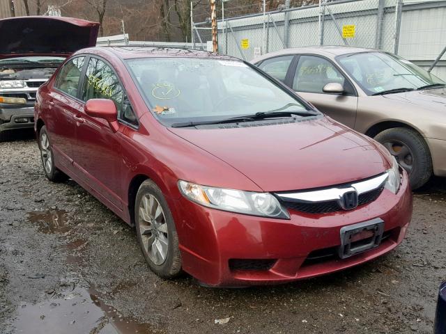 19XFA1F97AE062135 - 2010 HONDA CIVIC EXL MAROON photo 1