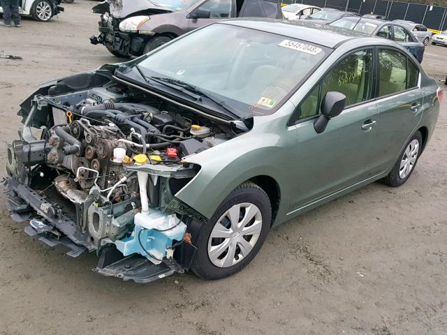 JF1GJAA69EH022601 - 2014 SUBARU IMPREZA BA GREEN photo 2