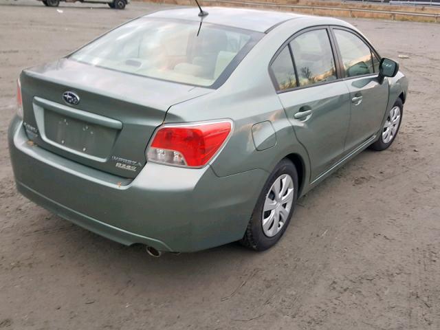 JF1GJAA69EH022601 - 2014 SUBARU IMPREZA BA GREEN photo 4