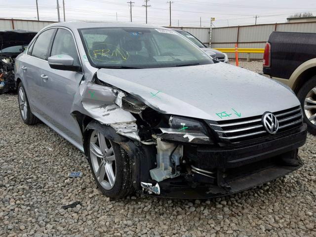 1VWBH7A36EC002471 - 2014 VOLKSWAGEN PASSAT SE SILVER photo 1