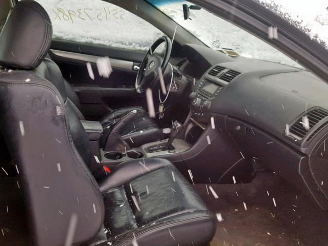 1HGCM82685A009808 - 2005 HONDA ACCORD BLACK photo 5