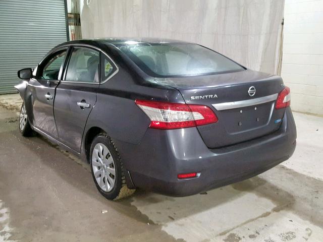 3N1AB7AP6EY264424 - 2014 NISSAN SENTRA S GRAY photo 3