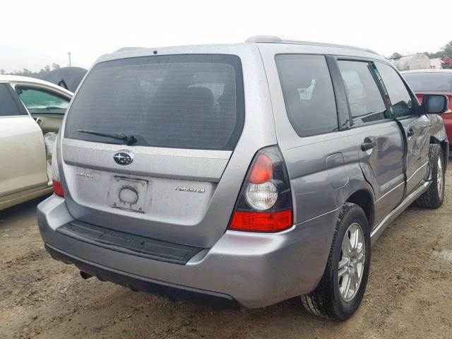 JF1SG66688H726582 - 2008 SUBARU FORESTER S SILVER photo 4