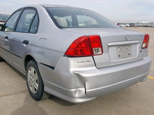 2HGES16384H562612 - 2004 HONDA CIVIC DX V SILVER photo 9