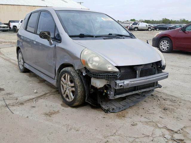 JHMGD38628S038230 - 2008 HONDA FIT SPORT GRAY photo 1