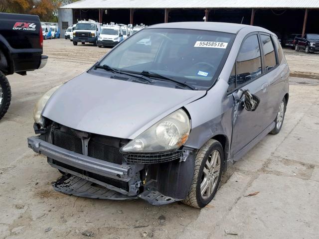 JHMGD38628S038230 - 2008 HONDA FIT SPORT GRAY photo 2