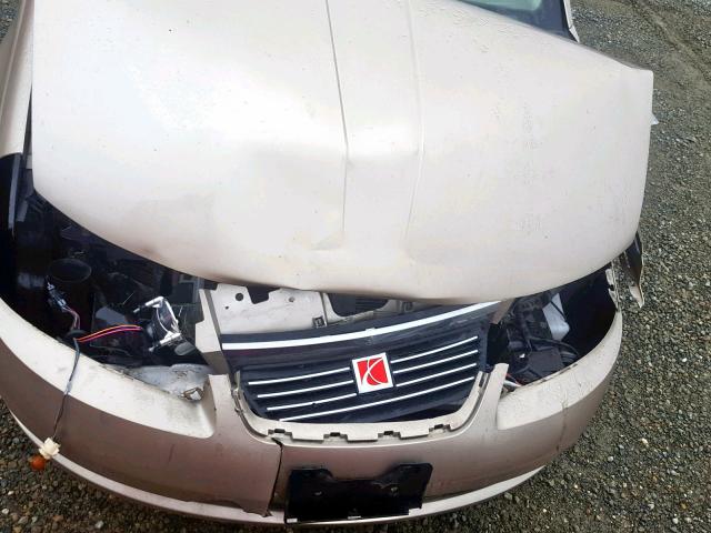 1G8AJ58F17Z127329 - 2007 SATURN ION LEVEL TAN photo 9