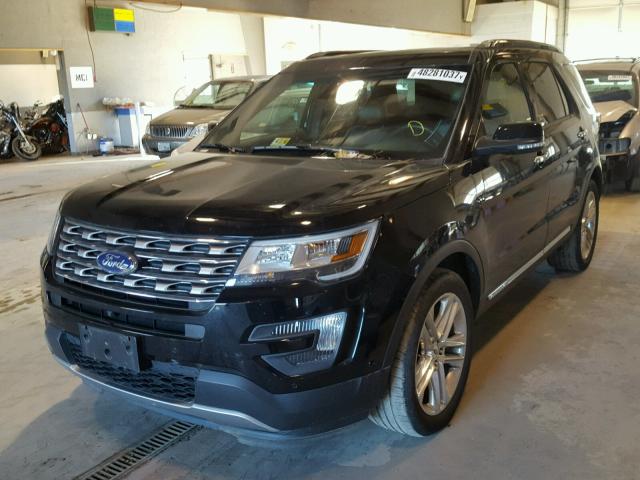 1FM5K8F86GGA38972 - 2016 FORD EXPLORER L BLACK photo 2