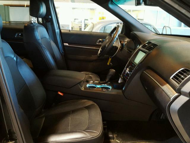 1FM5K8F86GGA38972 - 2016 FORD EXPLORER L BLACK photo 5