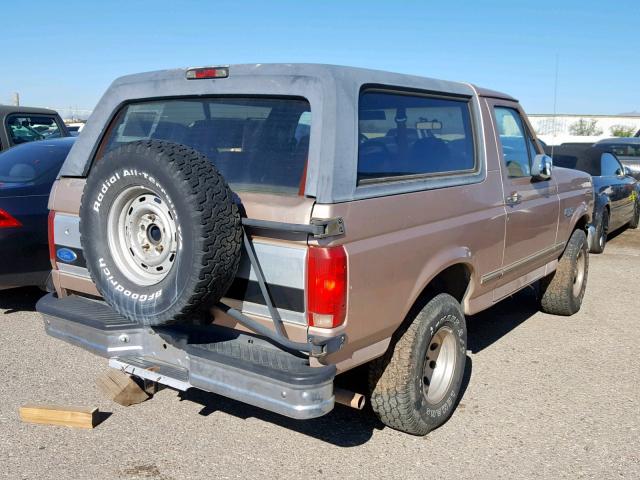 1FMEU15H8TLB95763 - 1996 FORD BRONCO U10 GOLD photo 4