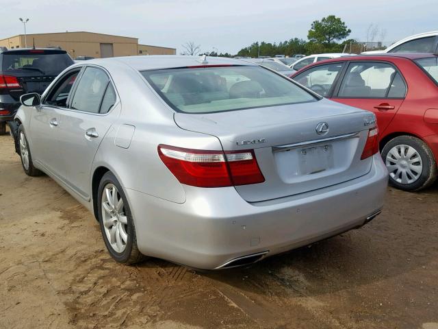 JTHBL46F975040317 - 2007 LEXUS LS 460 SILVER photo 3