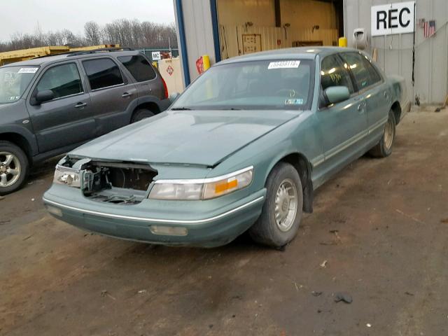 2MELM75WXVX715950 - 1997 MERCURY GRAND MARQ GREEN photo 2