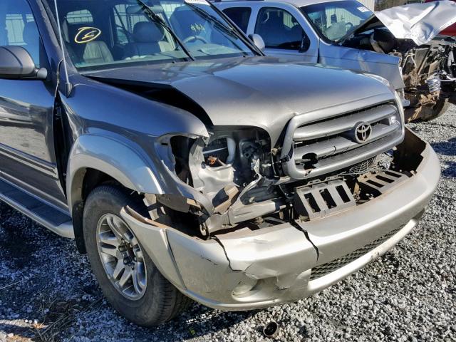 5TDZT34A34S236292 - 2004 TOYOTA SEQUOIA SR GRAY photo 9