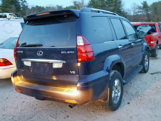 JTJBT20X690177932 - 2009 LEXUS GX 470 BLUE photo 4