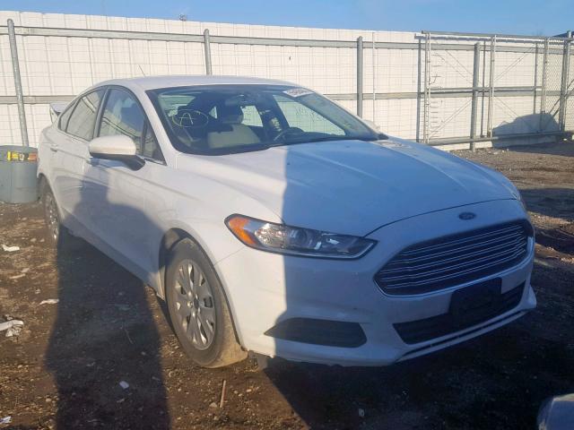 3FA6P0G75DR294709 - 2013 FORD FUSION S WHITE photo 1