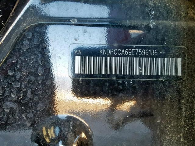 KNDPCCA69E7596136 - 2014 KIA SPORTAGE S BLACK photo 10