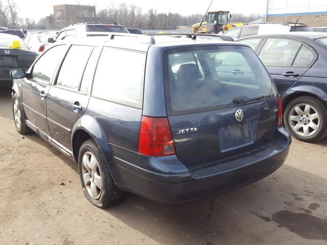 WVWSR61J94W160339 - 2004 VOLKSWAGEN JETTA GLS BLUE photo 3