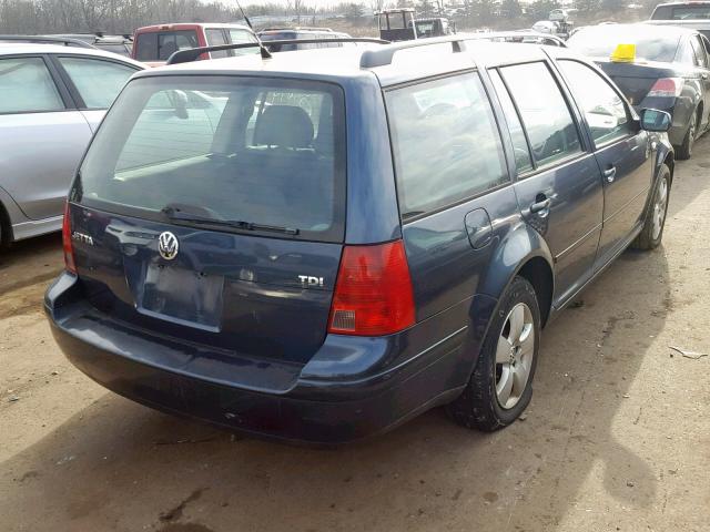 WVWSR61J94W160339 - 2004 VOLKSWAGEN JETTA GLS BLUE photo 4