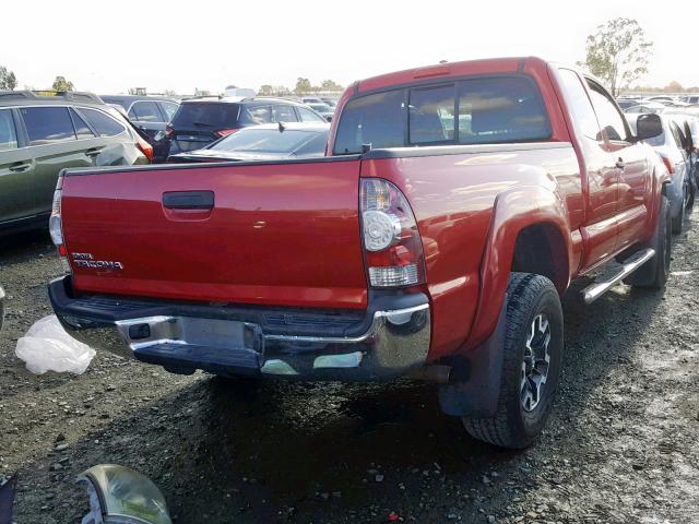 5TETX4GN0AZ720353 - 2010 TOYOTA TACOMA PRE RED photo 4