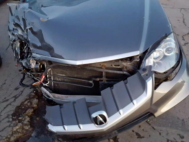 5J8TB18248A012730 - 2008 ACURA RDX GRAY photo 9