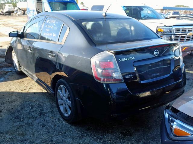 3N1AB6AP0BL633037 - 2011 NISSAN SENTRA 2.0 BLACK photo 3