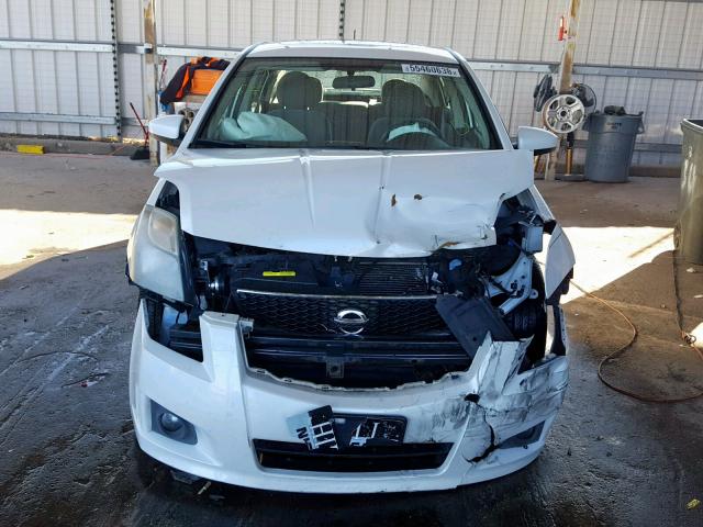 3N1AB6APXCL619504 - 2012 NISSAN SENTRA 2.0 WHITE photo 9