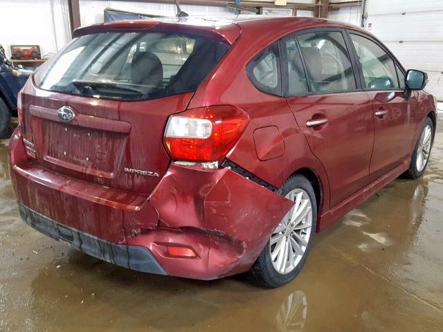 JF1GPAH66CH204354 - 2012 SUBARU IMPREZA LI RED photo 4