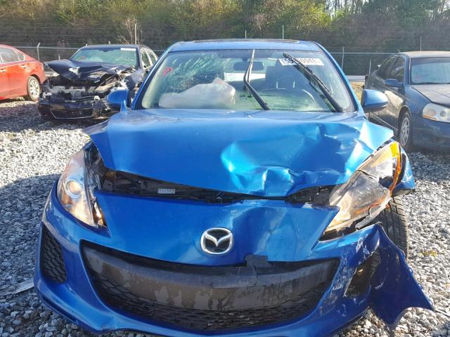 JM1BL1L77C1691511 - 2012 MAZDA 3 I BLUE photo 9