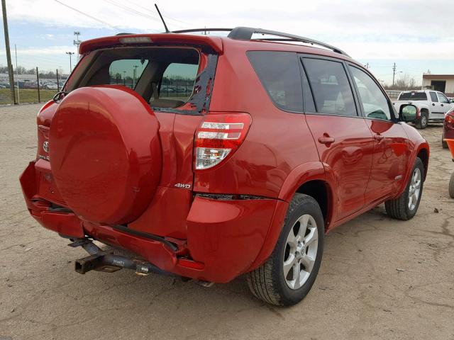 2T3BF31V59W005822 - 2009 TOYOTA RAV4 LIMIT RED photo 4