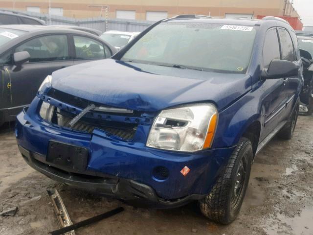 2CNDL13F296221338 - 2009 CHEVROLET EQUINOX LS BLUE photo 2