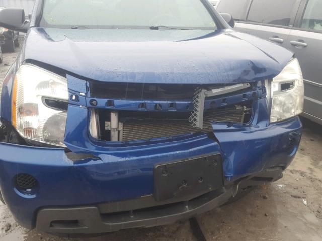 2CNDL13F296221338 - 2009 CHEVROLET EQUINOX LS BLUE photo 9