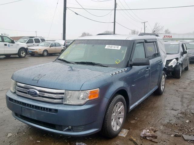 2FMGK5BC5ABA34492 - 2010 FORD FLEX SE BLUE photo 2