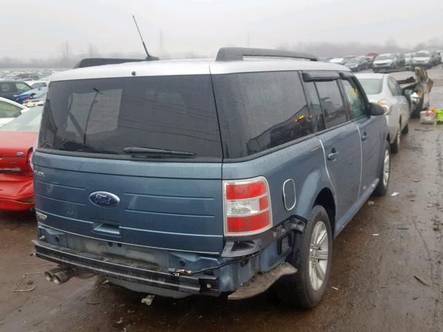 2FMGK5BC5ABA34492 - 2010 FORD FLEX SE BLUE photo 4