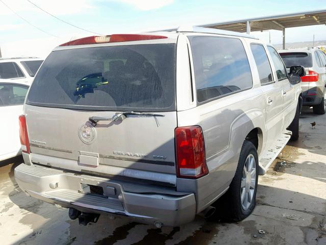 3GYFK66N74G337061 - 2004 CADILLAC ESCALADE E GRAY photo 4