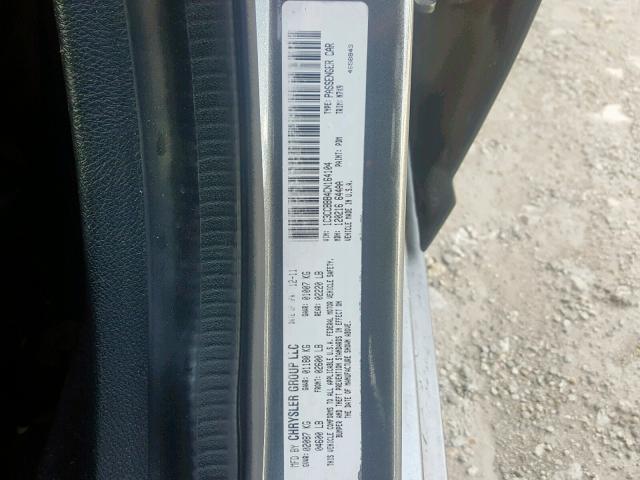 1C3CCBBB4CN164104 - 2012 CHRYSLER 200 TOURIN GRAY photo 10