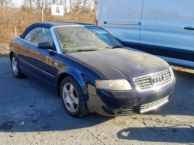 WAUAC48H24K001137 - 2004 AUDI A4 1.8 CAB BLUE photo 1