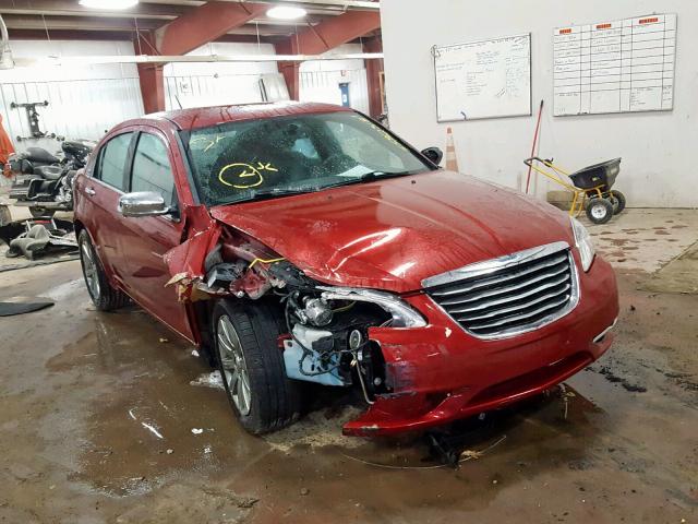 1C3CCBCG6DN747236 - 2013 CHRYSLER 200 LIMITE BURGUNDY photo 1