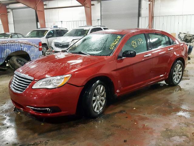 1C3CCBCG6DN747236 - 2013 CHRYSLER 200 LIMITE BURGUNDY photo 2