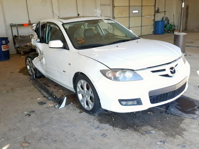 JM1BK323281808853 - 2008 MAZDA 3 S WHITE photo 1