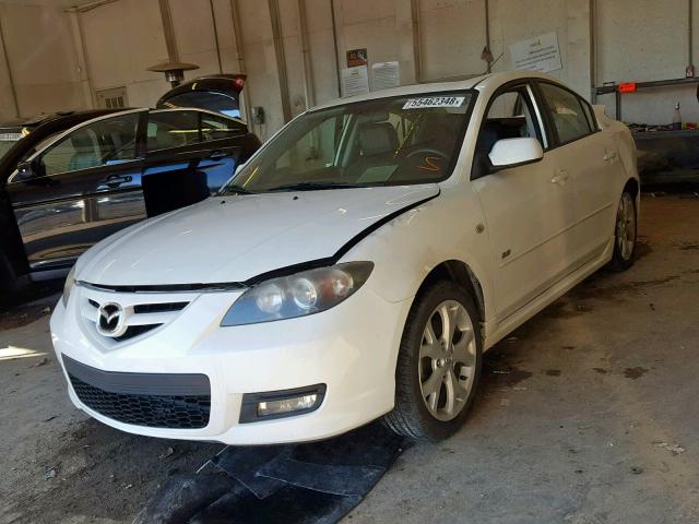 JM1BK323281808853 - 2008 MAZDA 3 S WHITE photo 2