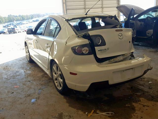 JM1BK323281808853 - 2008 MAZDA 3 S WHITE photo 3