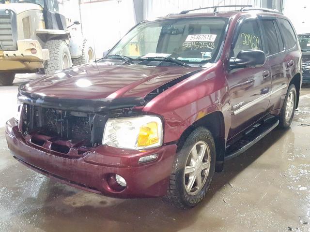 1GKDT13S562267406 - 2006 GMC ENVOY RED photo 2